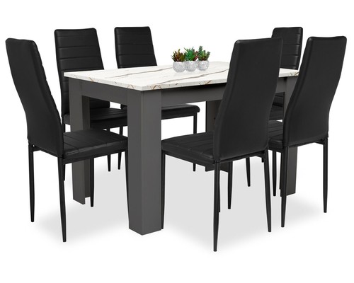 Dining table and chairs - dining,