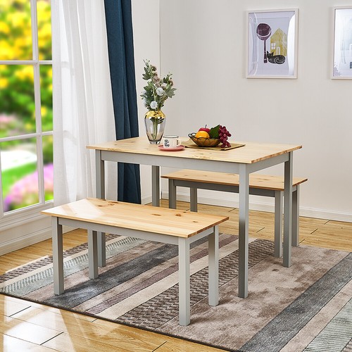 Solid wood dining table - table, and