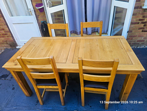 Wood rectangular dining table - rectangular,