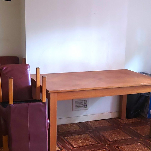 Wood rectangular dining - dining, table
