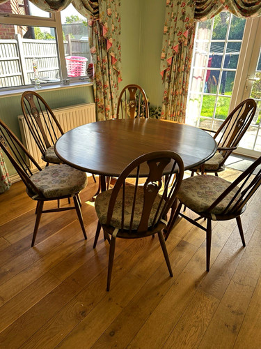 Ercol dining table and - , 6
