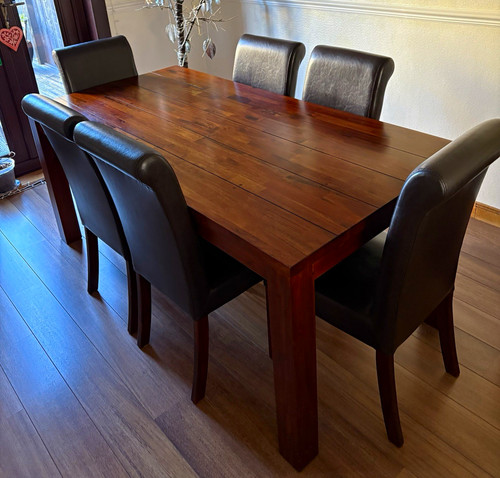 Dark wood rectangular - rectangular, dining
