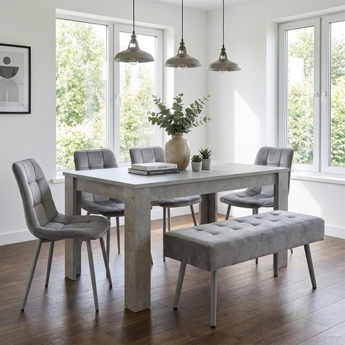 Wooden dining table - wooden, 4