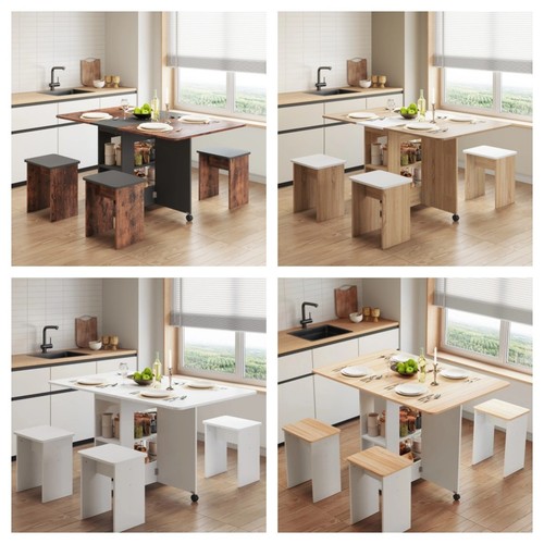 Dining table and chairs set - table,