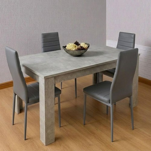 Grey dining table - dining, chairs