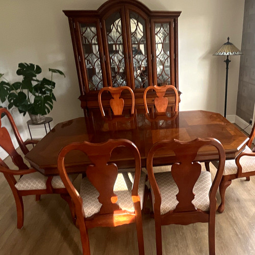 7pc rectangular wood dining - rectangular,