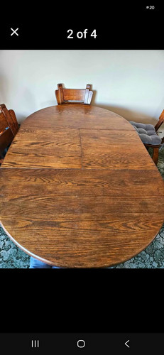 Oval wood dining - dining, table