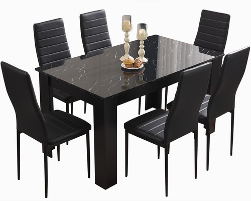 Dining table and chairs - dining,