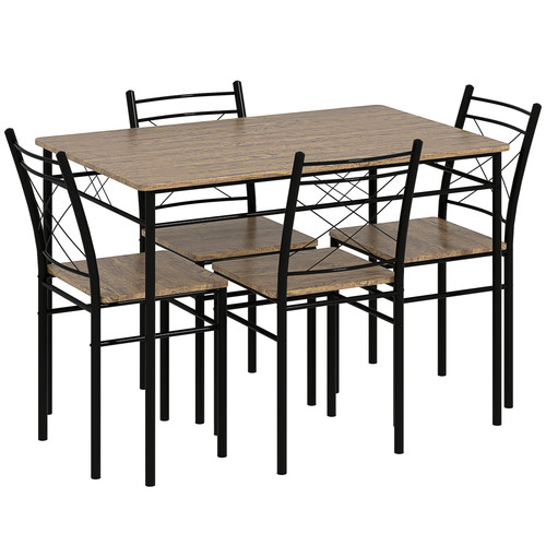 Homcom piece dining table - 5-piece,