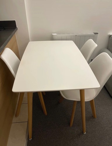 White dining table - table, 3