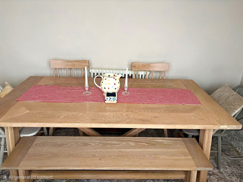Leekes oak dining - , bench