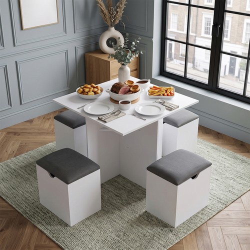 5pcs wooden dining - 5pcs, table
