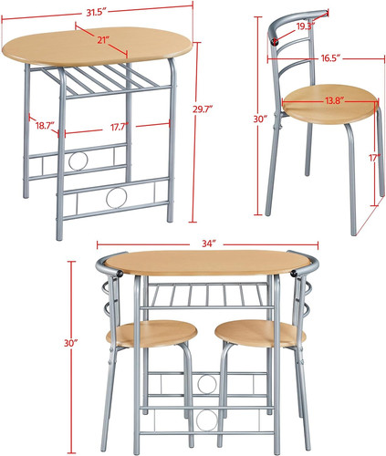 Yaheetech piece dining room - 3,