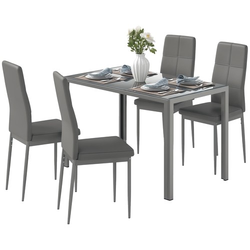 Homcom piece dining set - homcom, 5
