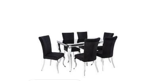 Modern silver black - black, dining