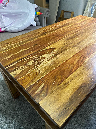 Wood rectangular dining table - rectangular,