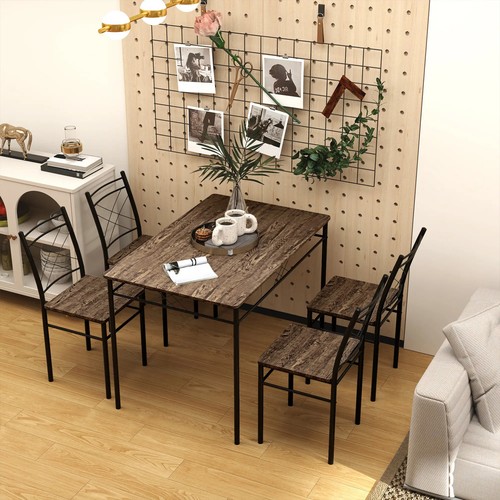 Dining table and - chairs, 4