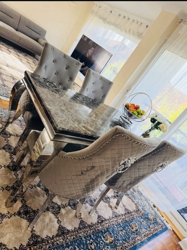 5pc grey marble effect - grey, marble-effect