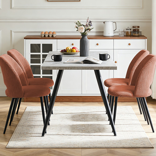 Dining table and chairs set - and,