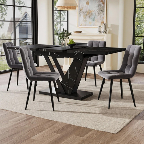 Extendable dining table - extendable, 4
