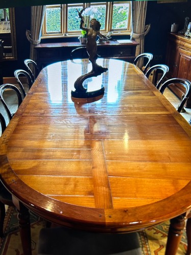 Dining table and chairs - and,
