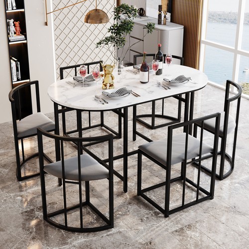 Dining table and chairs - table, set