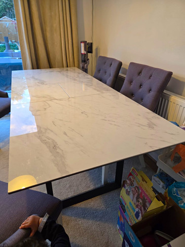 Extendable white marble - extendable,