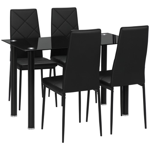 Homcom dining table set - set, 4