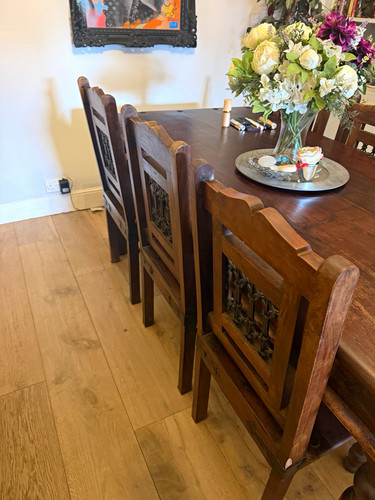 Wood metal dining table and - wood,