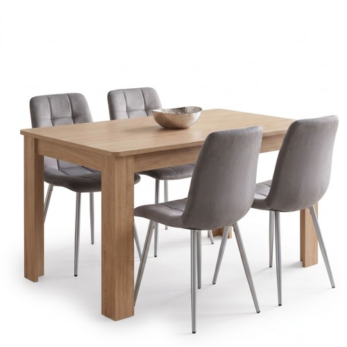 Dining set with oak - set,