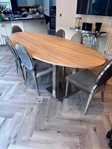 Oval medium wood dining - medium,