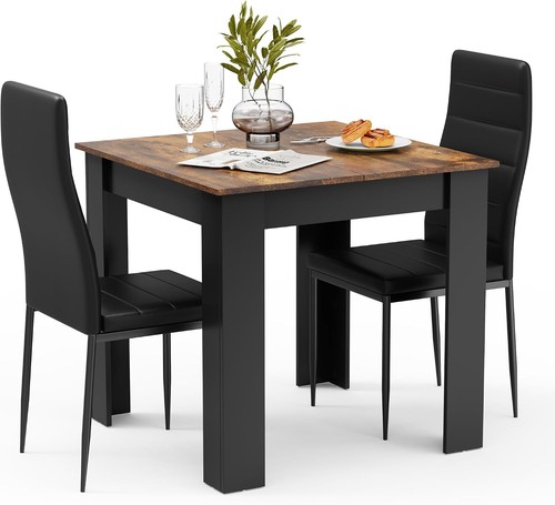 Dining table and chairs - table,